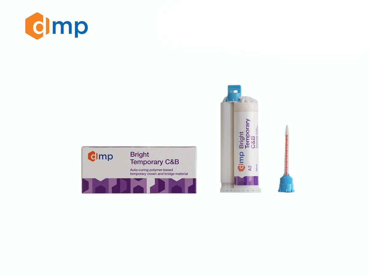 Bright Temporary Crown & Bridge DMP – Matériau Autopolymérisable pour Couronnes & Bridges Provisoires Bright Temporary Crown & Bridge DMP – Matériau Autopolymérisable pour Couronnes & Bridges Provisoires