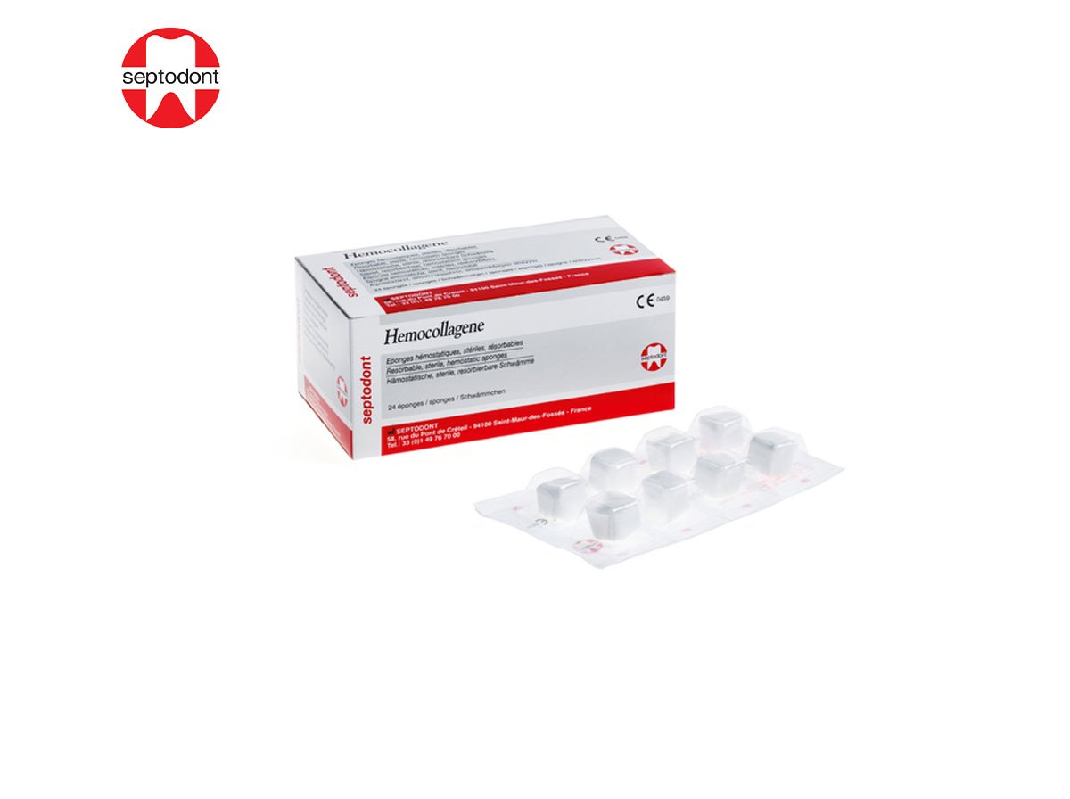 Hémocollagène® Septodont – Éponges Hémostatiques Résorbables Stériles à Base de Collagène