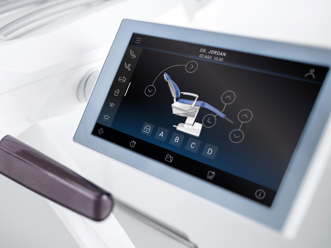 Écran multitouch 7 pouces fauteuil dentaire - équipement dentaire maroc Miadent