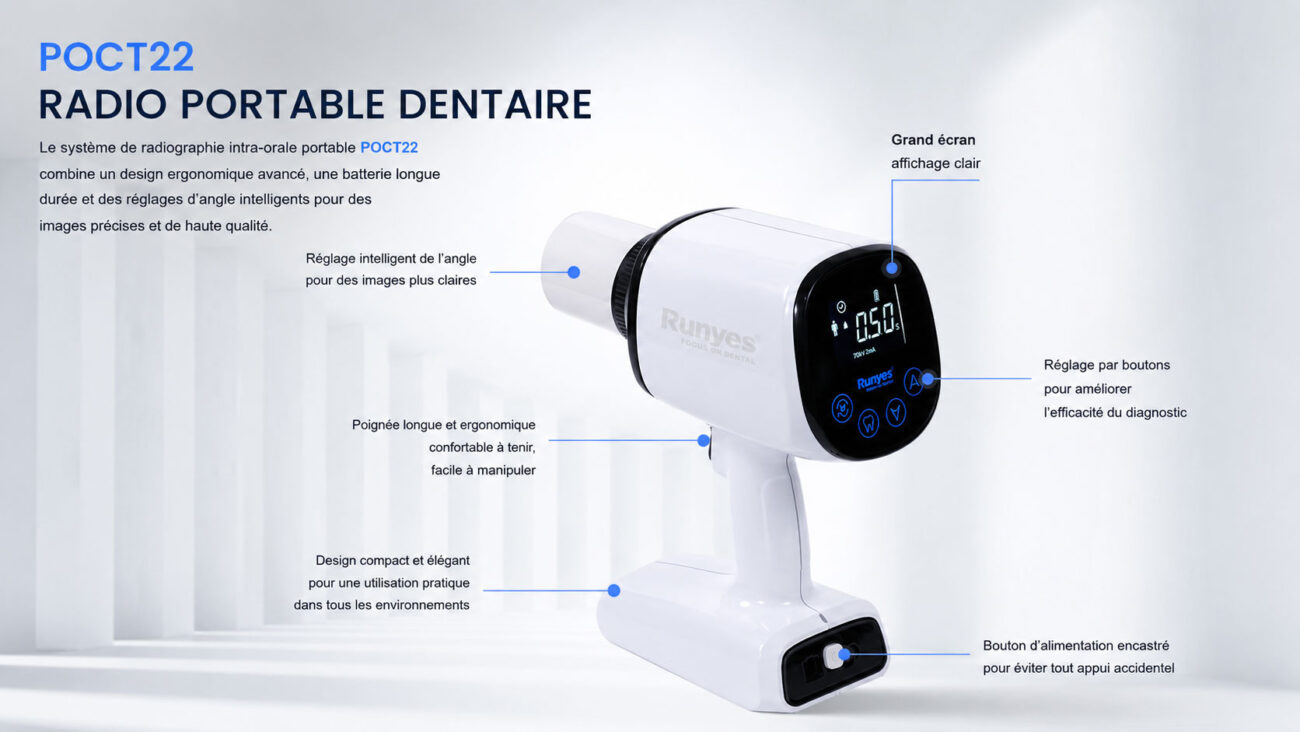 Radio portable dentaire Runyes POCT22 – Système de radiographie intra-orale portable